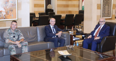 سلام يعرض مع السفير الفرنسي عمل لجنة المراقبة وأهمية تفعيله