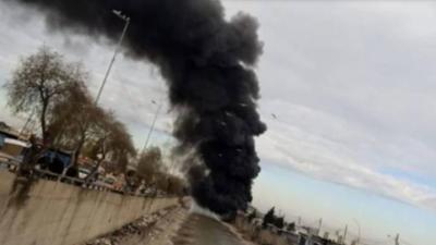 حريق يلتهم بسطات سوق الأحد
