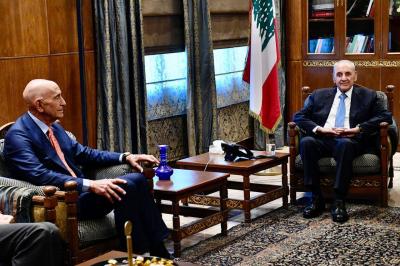 برّاك من عين التينة : متفائل واللقاء مع بري كان ممتازاً
