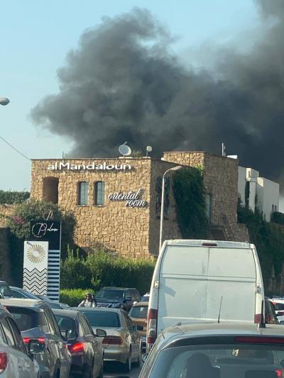 بالفيديو: احتراق يخت.. والدخان يغطي ضبية