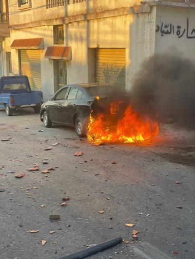 مسيّرة إسرائيلية تستهدف دراجة نارية في بنت جبيل (فيديو)