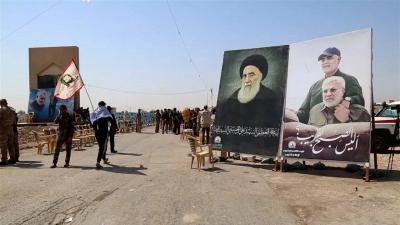 السيستاني يطلب رفع صوره من الاماكن العامة والمواكب