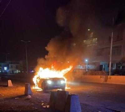 بالفيديو: قتيل باستهداف إسرائيلي لسيارة في بريتال