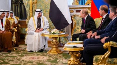 الرئيسان الإماراتي والروسي يبحثان سبل تعزيز الشراكة ‏الاستراتيجية ‏