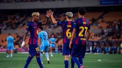 برشلونة يكتسح كومو بخماسية نظيفة ويحرز كأس جوان غامبر