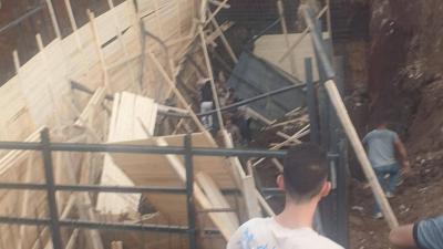 انهيار سقف في مبنى قيد الإنشاء.. وإنقاذ 7 عمّال