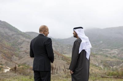 رئيس الإمارات يزور عدداً من المعالم التاريخية في كاراباخ