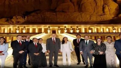 ملك إسبانيا بعد رحلة للأقصر: نأمل أن نعود مجددًا