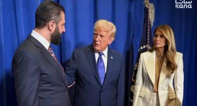 الشرع يلتقي ترامب خلال حفل استقبال على هامش أعمال الأمم المتحدة