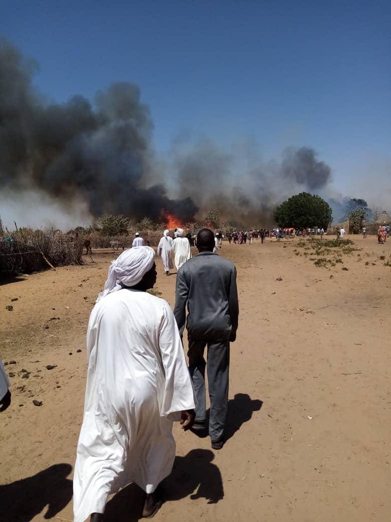 السودان.. حريق يلتهم عشرات المنازل في دارفور