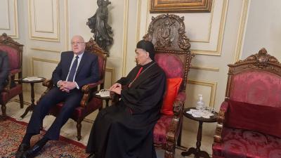 ميقاتي بعد لقائه الراعي: لينتخبوا رئيسًا للجمهورية لأنه باب الخلاص