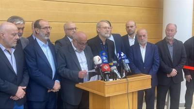 لاريجاني يكشف أحد أهداف زيارته إلى لبنان