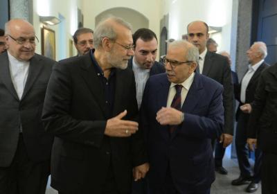 سلام خلال استقباله لاريجاني في السراي: العلاقات اللبنانية الإيرانية يجب أن تقوم على الاحترام المتبادل لسيادة الطرفين