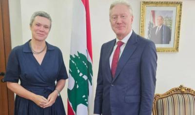 رجي يبحث ملف النازحين مع سفيرة الاتحاد الاوروبي