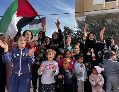 بالفيديو- سكان غزة يحتفلون باتفاق وقف الحرب مع إسرائيل