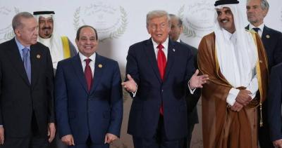 أمير قطر: سعداء بنتائج قمة شرم الشيخ