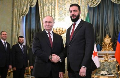 بوتين يستقبل الشرع: روسيا وسوريا تتمتعان بعلاقات خاصة منذ عقود