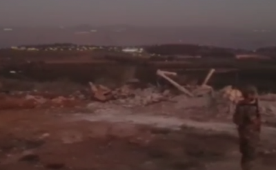 بالفيديو: الجيش يستحدث موقعاً عسكرياً في منطقة 