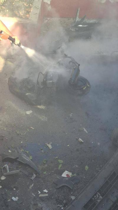 بالصّورة: الدراجة المستهدفة في الغارة على كونين