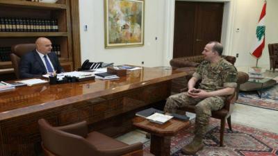 عون يطلب من قائد الجيش التصدي لأي توغل إسرائيلي في الأراضي الجنوبية المحررة