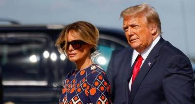 أمام عدسات الكاميرا... إليكم ما فعلته ميلانيا بزوجها دونالد ترامب (فيديو)