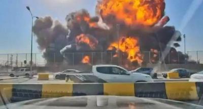 فيديو لانفجار كبير في مستودعات نفط عراقية... قتيلان ومصابون