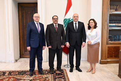 عون يستقبل وفد المعهد العربي للتخطيط