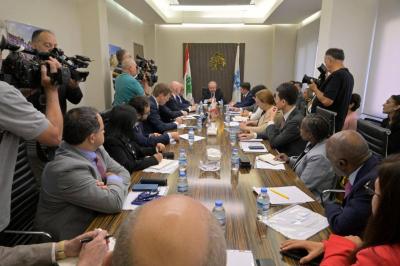 إجتماع بين جابر والبنك الدولي في وزارة المالية