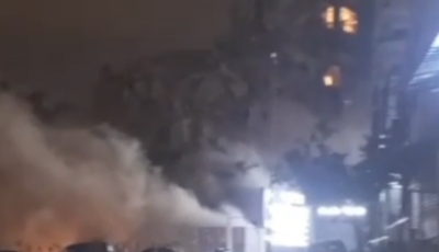 بالفيديو.. انهيار مبنى في الضاحية الجنوبية