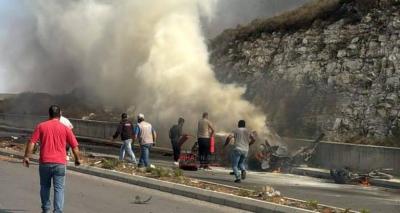 قتيل في غارة على سيارة في كفردجال (فيديو)