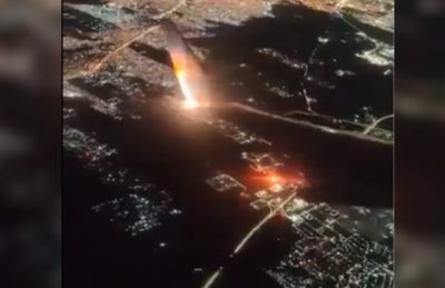 فيديو.. ركاب طائرة يرصدون لحظة انفجار ضخم بالأرجنتين