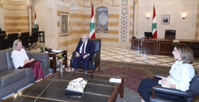 سلام يبحث مع بلاسخارت الأوضاع بالجنوب