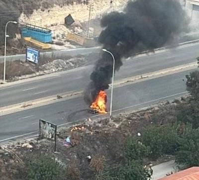 بالفيديو - قتيل باستهداف سيارة على طريق عام البيسارية...من المستهدف؟