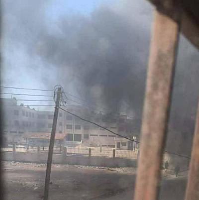 حمص... انتشار أمني وحظر تجول بعد جريمة قتل زوجين ووضع عبارات طائفية