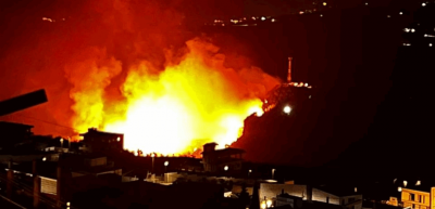 انقلاب آلية إطفاء... حريق كبير يطالُ أحراج بطرماز - الضنية