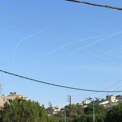 بالصورة: سرب من الطائرات الحربية الإسرائيلية يدخل الأجواء اللبنانية!
