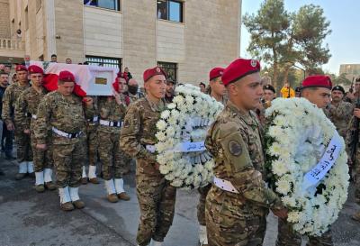 مراسم عسكرية مهيبة لشهيدي الجيش في بعلبك