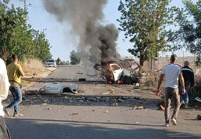 غارة إسرائيلية تستهدف سيارة في زوطر الشرقية.. وقتيل؟