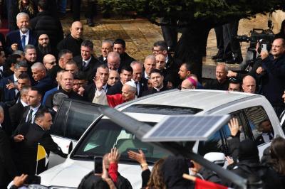 البابا من حريصا: بفرح كبير أتيت إلى هنا