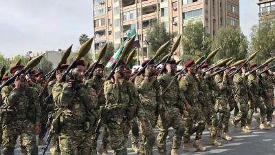 بحضور الشرع... عرض عسكري في دمشق احتفالاً بذكرى التحرير