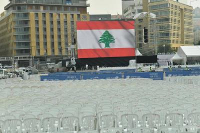 بالصور- التحضيرات مستمرّة... ومفاجأة للبابا وسط بيروت