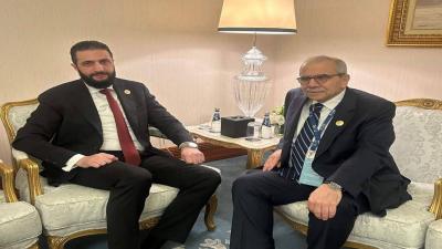 سلام يلتقي الشرع وتأكيد على تطوير العلاقات الثنائية