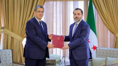 السفير اللبناني هنري قسطون يقدّم أوراق اعتماده في دمشق