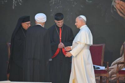 الراعي يرحب بالبابا في بكركي: كلامكم سيكون بالنسبة لنا نوراً