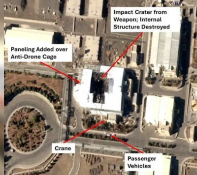 صور تكشف ألواحا فوق منشأة نطنز النووية.. ما الذي تخفيه؟