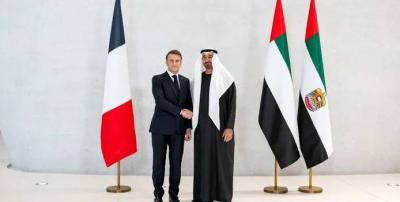 الشيخ محمد بن زايد يستقبل ماكرون في أبوظبي