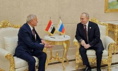 بوتين من عشق آباد: ملتزمون بتعزيز التعاون مع العراق