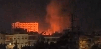 احتفالات معلّقة ونيران مشتعلة في أحياء مدينة حلب