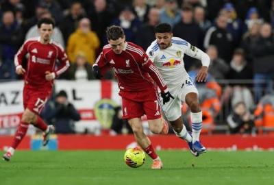 ليفربول يكتفي بتعادل سلبي أمام ليدز في الدوري الإنجليزي