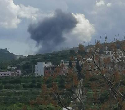 مسيّرة تستهدف ورشة قيد الإنشاء في الطيبة